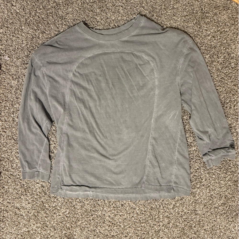 BDG Light Gray Crewneck Top